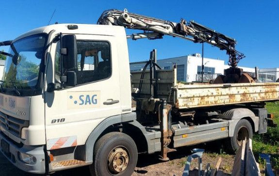 Mercedes-Benz Atego 2 4-Zyl. 4x2 918 4x2 KRAN TEREX 65.2 - Самоскид вантажівка, Вантажівка з маніпулятором: фото 3 Mercedes-Benz Atego 2 4-Zyl. 4x2 918 4x2 KRAN TEREX 65.2 - Самоскид вантажівка, Вантажівка з маніпулятором: фото 3