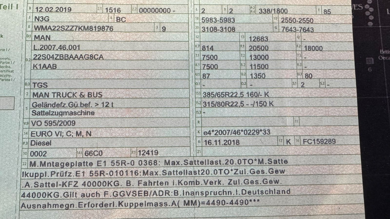 Тягач MAN TGS 18.460 Allrad Hydrodrive 4x4 Kipphydraulik: фото 21