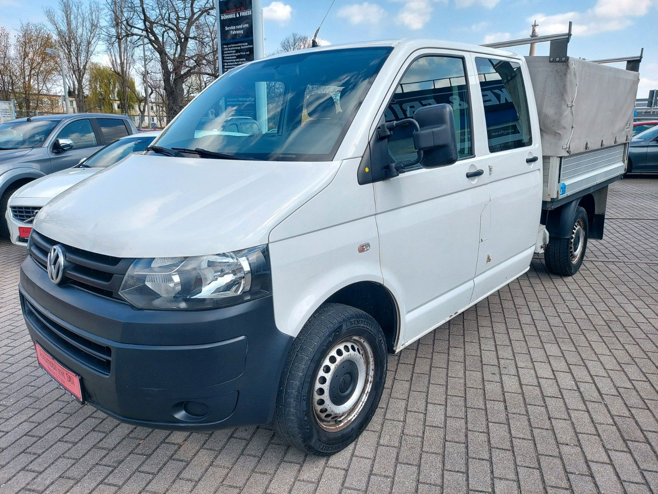 Volkswagen T5 Transporter Pritsche DOKA 4MOTION 4x4 Klima - Тентований фургон, Вантажопасажирський фургон: фото 1 Volkswagen T5 Transporter Pritsche DOKA 4MOTION 4x4 Klima - Тентований фургон, Вантажопасажирський фургон: фото 1
