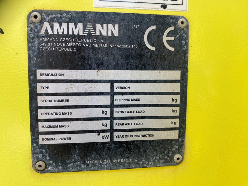Ammann ARX26K NVT - Каток: фото 5 Ammann ARX26K NVT - Каток: фото 5