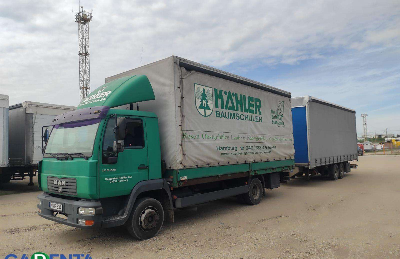 MAN LE8.220 - Тентована вантажівка: фото 1 MAN LE8.220 - Тентована вантажівка: фото 1