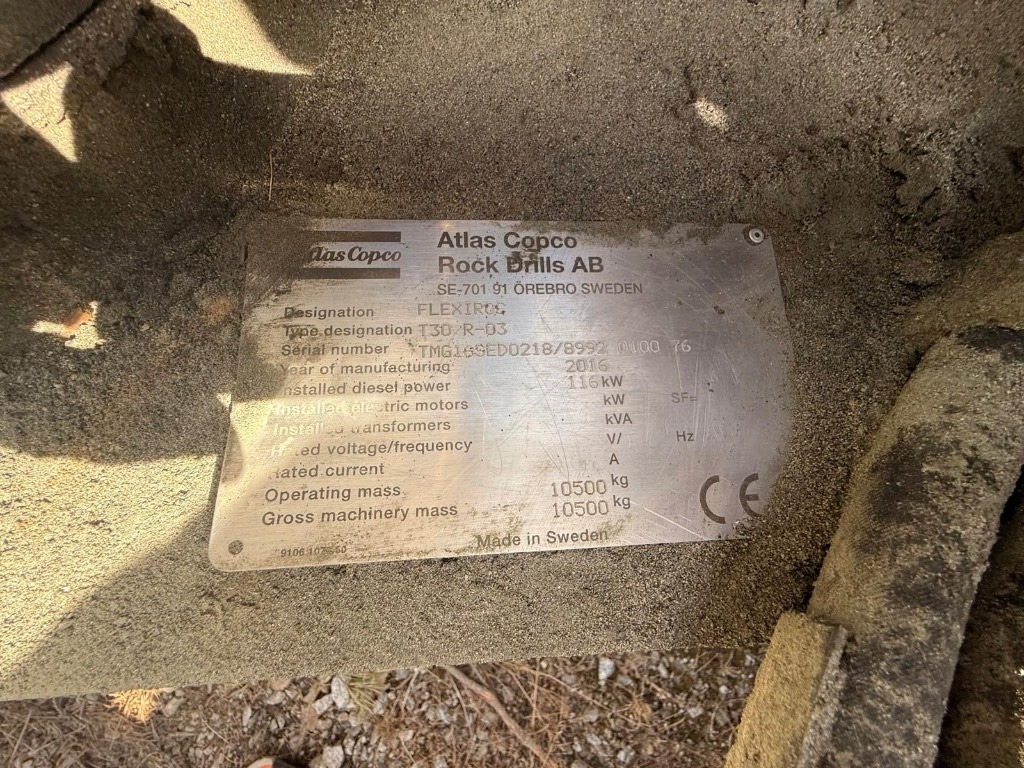 Atlas Copco FLEXIROC T30 R-03 - Бурова установка: фото 2 Atlas Copco FLEXIROC T30 R-03 - Бурова установка: фото 2