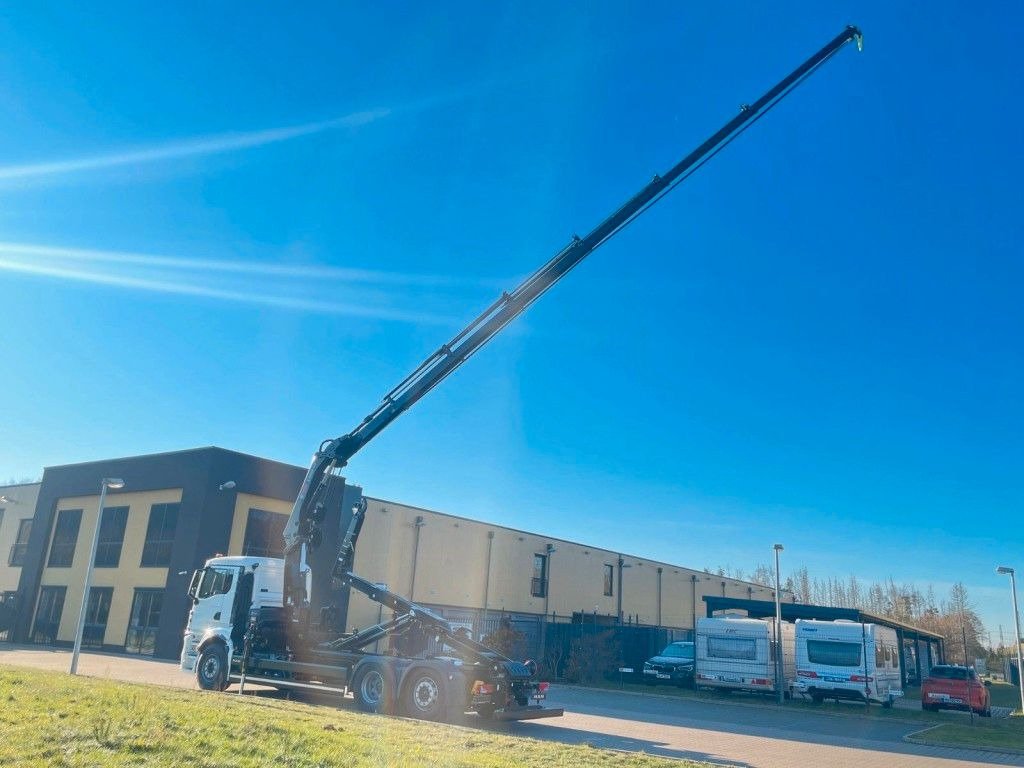 MAN TGS 26.470 6x2 Abrollkipper + Kran Hiab 228-6 - Гаковий мультиліфт вантажівка, Вантажівка з маніпулятором: фото 4 MAN TGS 26.470 6x2 Abrollkipper + Kran Hiab 228-6 - Гаковий мультиліфт вантажівка, Вантажівка з маніпулятором: фото 4