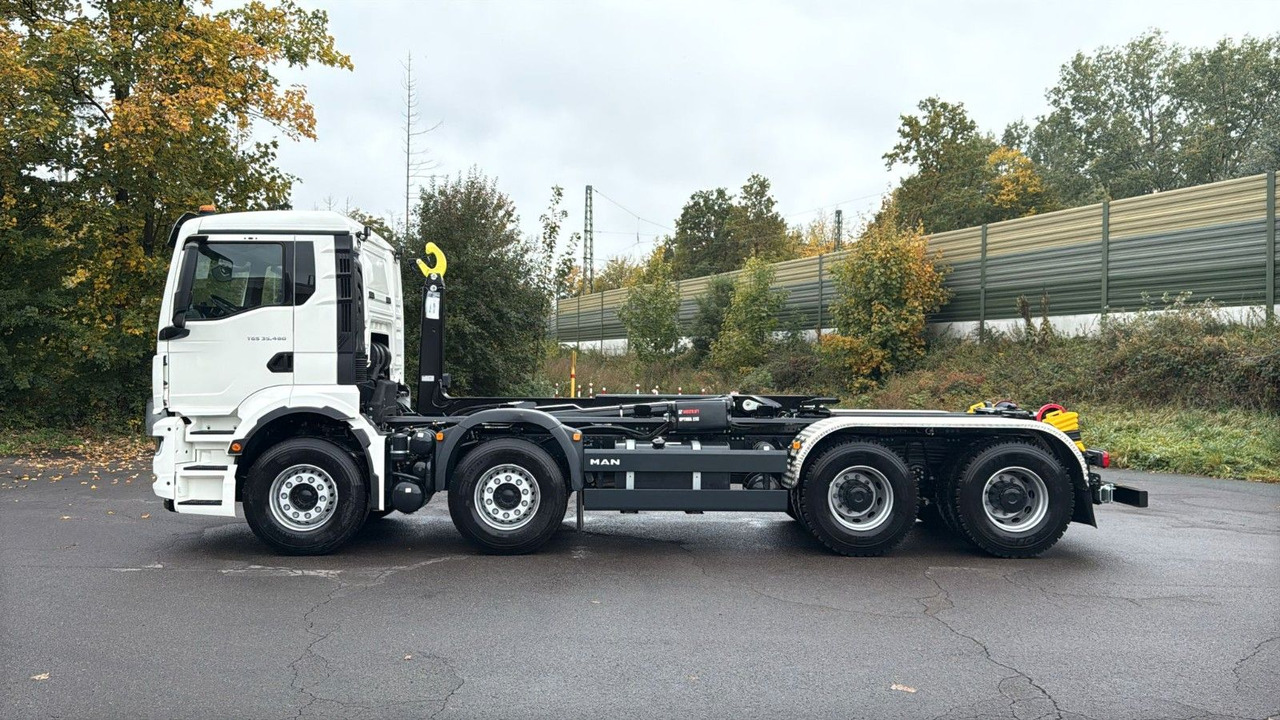 MAN TGS 35.480 8x4 Euro6e Hiab MultLift Abrollkipper - Гаковий мультиліфт вантажівка, Вантажівка з маніпулятором: фото 2 MAN TGS 35.480 8x4 Euro6e Hiab MultLift Abrollkipper - Гаковий мультиліфт вантажівка, Вантажівка з маніпулятором: фото 2