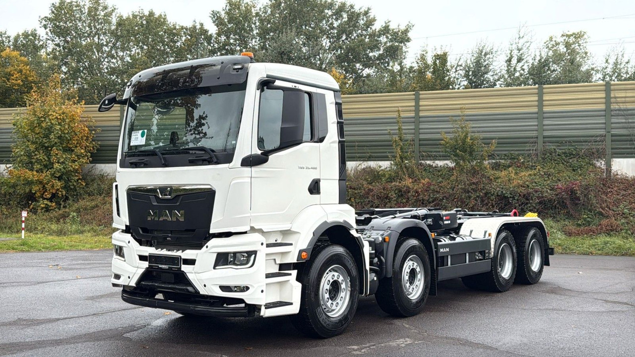 MAN TGS 35.480 8x4 Euro6e Hiab MultLift Abrollkipper - Гаковий мультиліфт вантажівка, Вантажівка з маніпулятором: фото 1 MAN TGS 35.480 8x4 Euro6e Hiab MultLift Abrollkipper - Гаковий мультиліфт вантажівка, Вантажівка з маніпулятором: фото 1