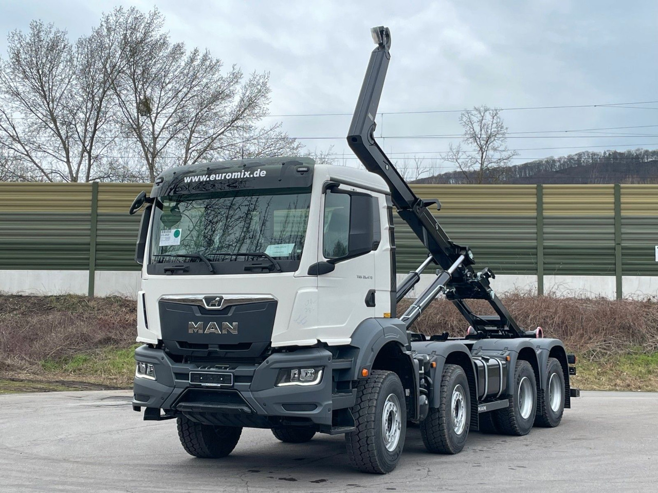 MAN TGS 35.480 8x4 Euro6e Hiab MultLift Abrollkipper - Гаковий мультиліфт вантажівка, Вантажівка з маніпулятором: фото 2 MAN TGS 35.480 8x4 Euro6e Hiab MultLift Abrollkipper - Гаковий мультиліфт вантажівка, Вантажівка з маніпулятором: фото 2