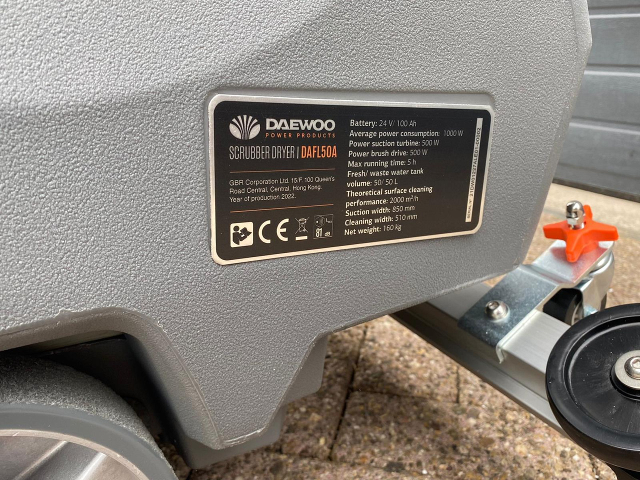 Daewoo DAFL50A Schrobzuigmachine - Обладнання для клінінгу: фото 3 Daewoo DAFL50A Schrobzuigmachine - Обладнання для клінінгу: фото 3