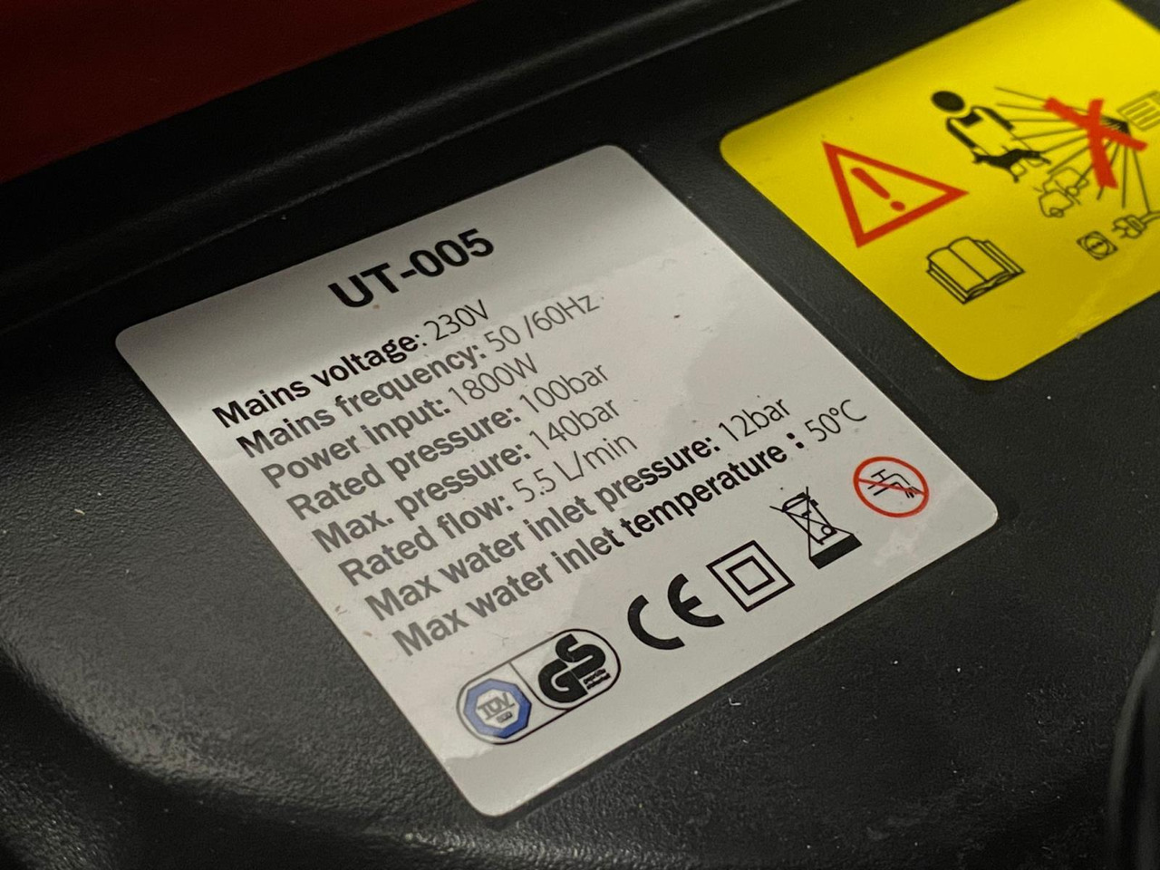 UltraToolz 1800W Hogedrukreiniger - Обладнання для клінінгу: фото 4 UltraToolz 1800W Hogedrukreiniger - Обладнання для клінінгу: фото 4