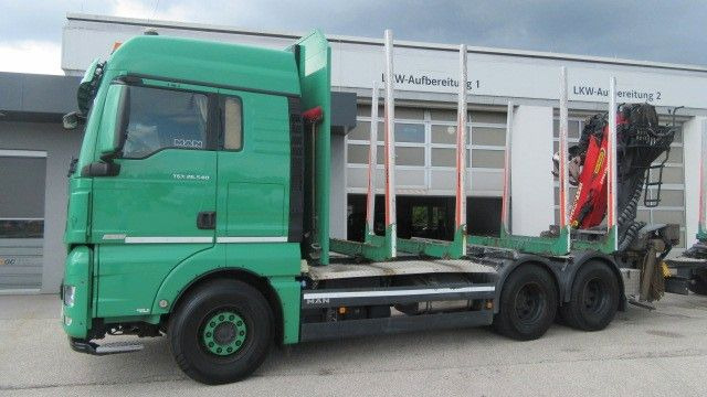 MAN TGX 26.540L inkl. 3 Achs-Anhänger - Лісовоз, Вантажівка з маніпулятором: фото 1 MAN TGX 26.540L inkl. 3 Achs-Anhänger - Лісовоз, Вантажівка з маніпулятором: фото 1