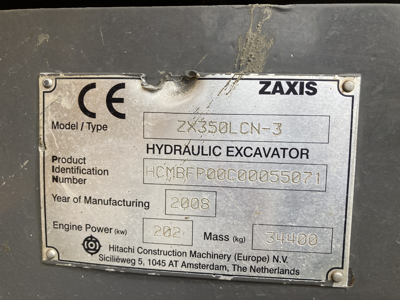 PELLE HITACHI ZX350 NCL-3 - Гусеничний екскаватор: фото 1 PELLE HITACHI ZX350 NCL-3 - Гусеничний екскаватор: фото 1