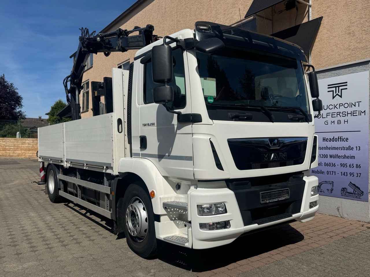 MAN TGM 18.290/HIAB-XS111/JOYSTICK/aus1.Hand - Бортова вантажівка/ Платформа, Вантажівка з маніпулятором: фото 1 MAN TGM 18.290/HIAB-XS111/JOYSTICK/aus1.Hand - Бортова вантажівка/ Платформа, Вантажівка з маніпулятором: фото 1