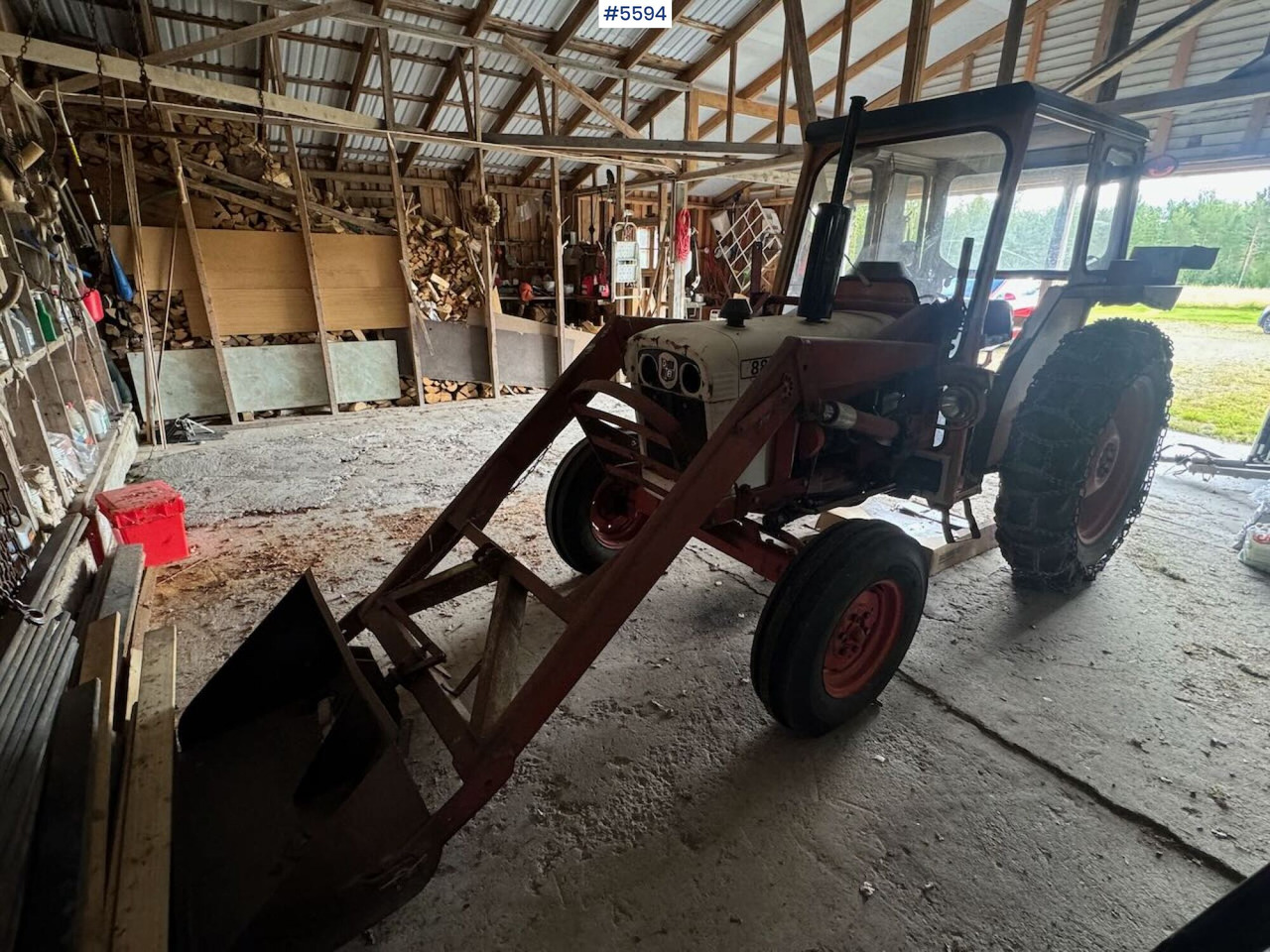 1974 David Brown 885 w/ loaders and chain. - Трактор: фото 2 1974 David Brown 885 w/ loaders and chain. - Трактор: фото 2