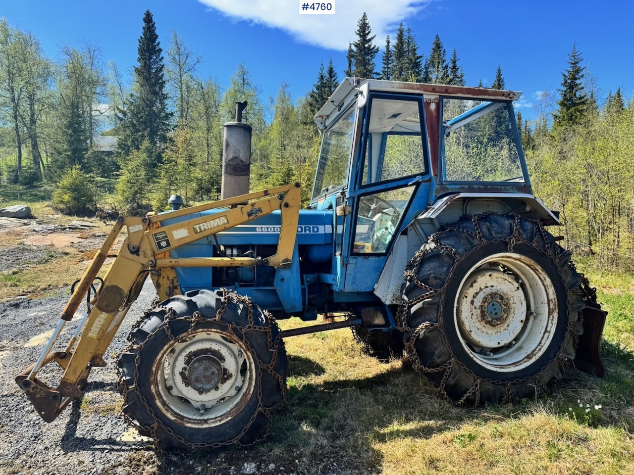 1978 Ford 6600 4x4 w/ Front Loader, Bucket, Twin Wheels and Winch. - Трактор: фото 2 1978 Ford 6600 4x4 w/ Front Loader, Bucket, Twin Wheels and Winch. - Трактор: фото 2