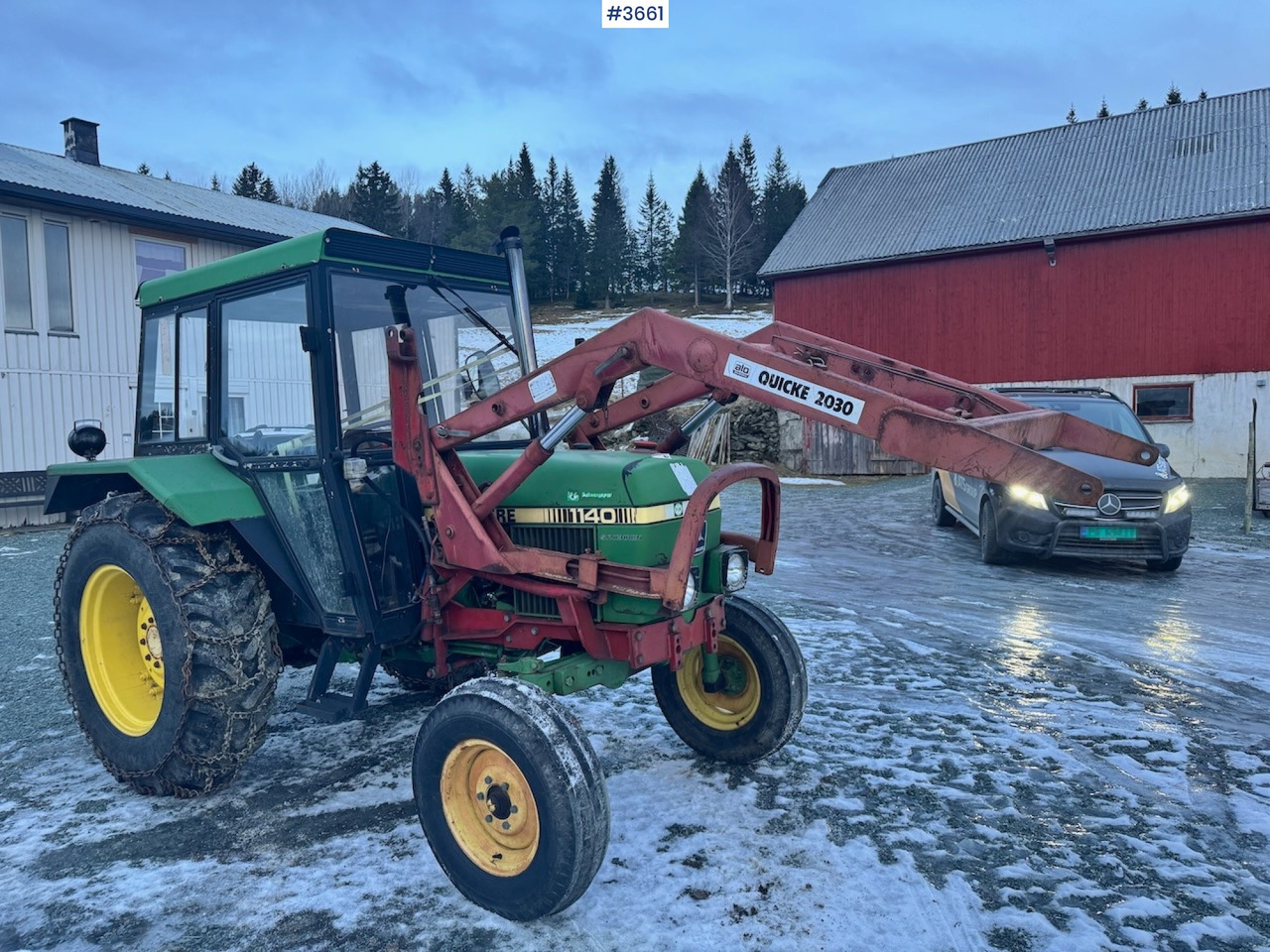 1980 John Deere 1140 Synchron w/ Front loader and bucket - Трактор: фото 1 1980 John Deere 1140 Synchron w/ Front loader and bucket - Трактор: фото 1