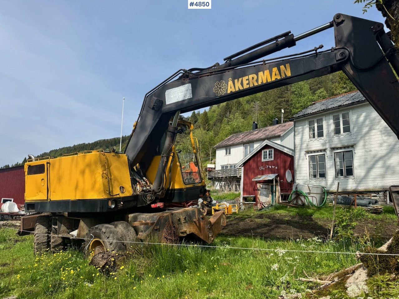 1983 Åkerman H7 Wheeled excavator with digging bucket - Екскаватор: фото 4 1983 Åkerman H7 Wheeled excavator with digging bucket - Екскаватор: фото 4