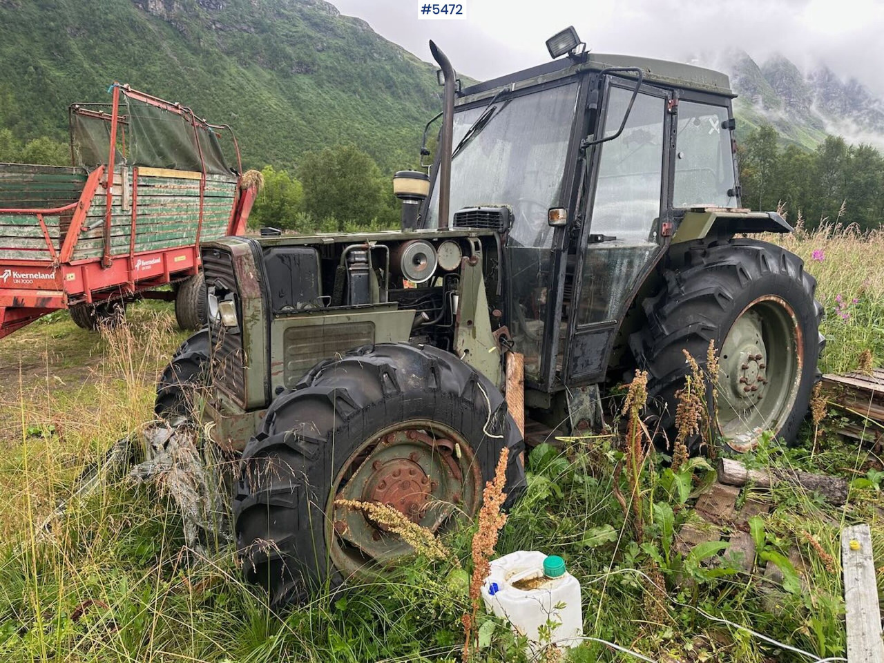1988 Massey-Ferguson 375 tractor w/ front loader, earthmoving bucket and snow bucket. - Трактор: фото 1 1988 Massey-Ferguson 375 tractor w/ front loader, earthmoving bucket and snow bucket. - Трактор: фото 1