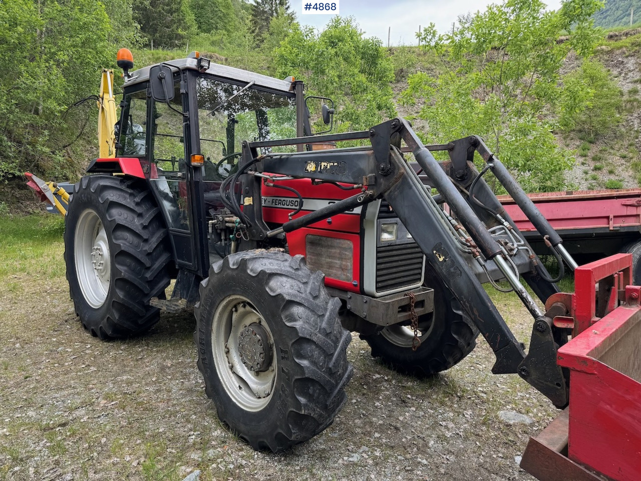 1988 Massey Ferguson 375 w/front loader - Трактор: фото 3 1988 Massey Ferguson 375 w/front loader - Трактор: фото 3