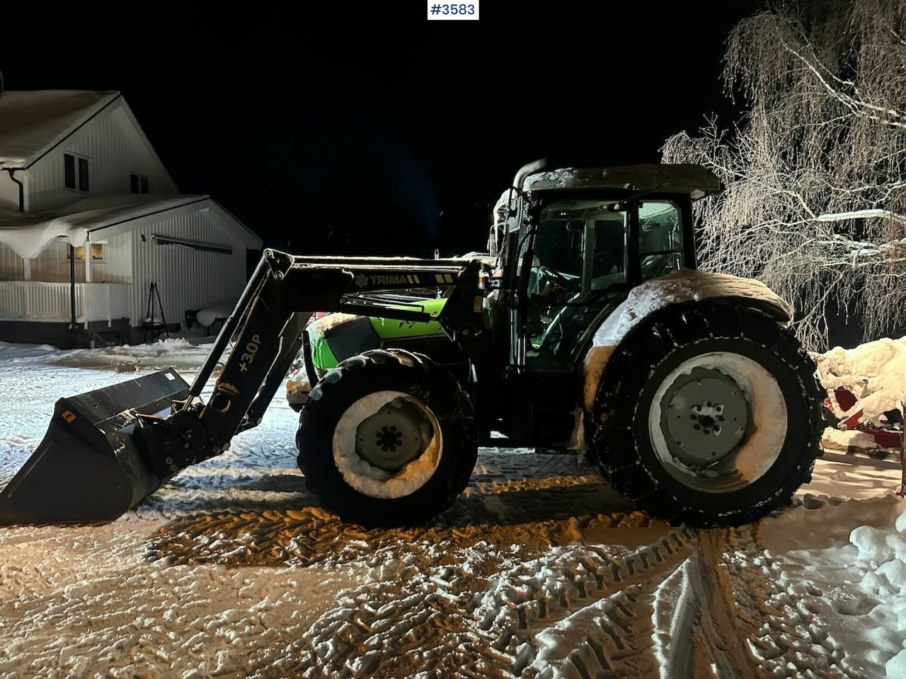 2008 Deutz-Fahr Agrofarm 100 traktor w/ Trima Front loader. See hours! - Трактор: фото 3 2008 Deutz-Fahr Agrofarm 100 traktor w/ Trima Front loader. See hours! - Трактор: фото 3