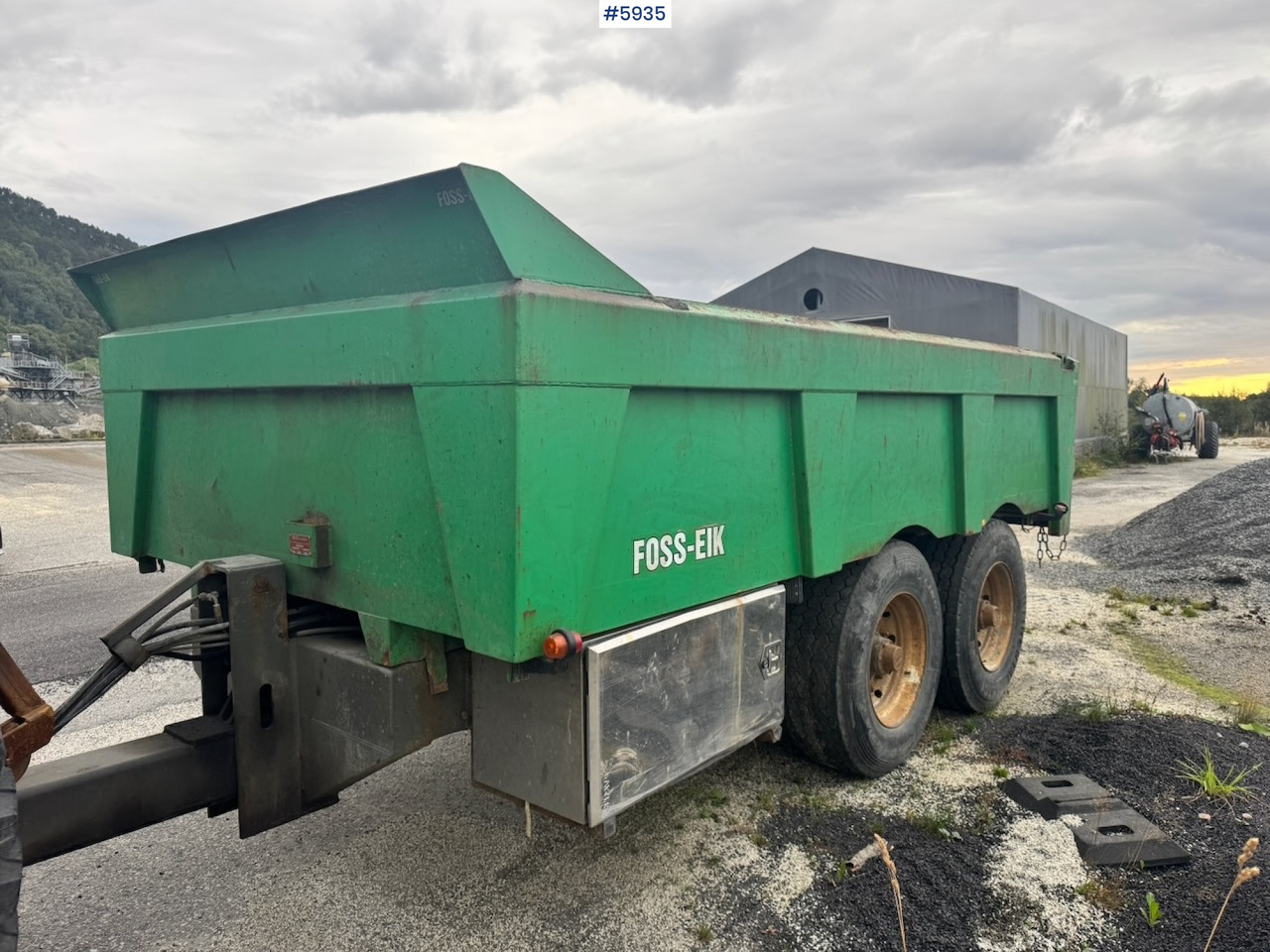 2011 Foss Eik Dumper Trailer. - Сільськогосподарський причіп самоскид: фото 1 2011 Foss Eik Dumper Trailer. - Сільськогосподарський причіп самоскид: фото 1