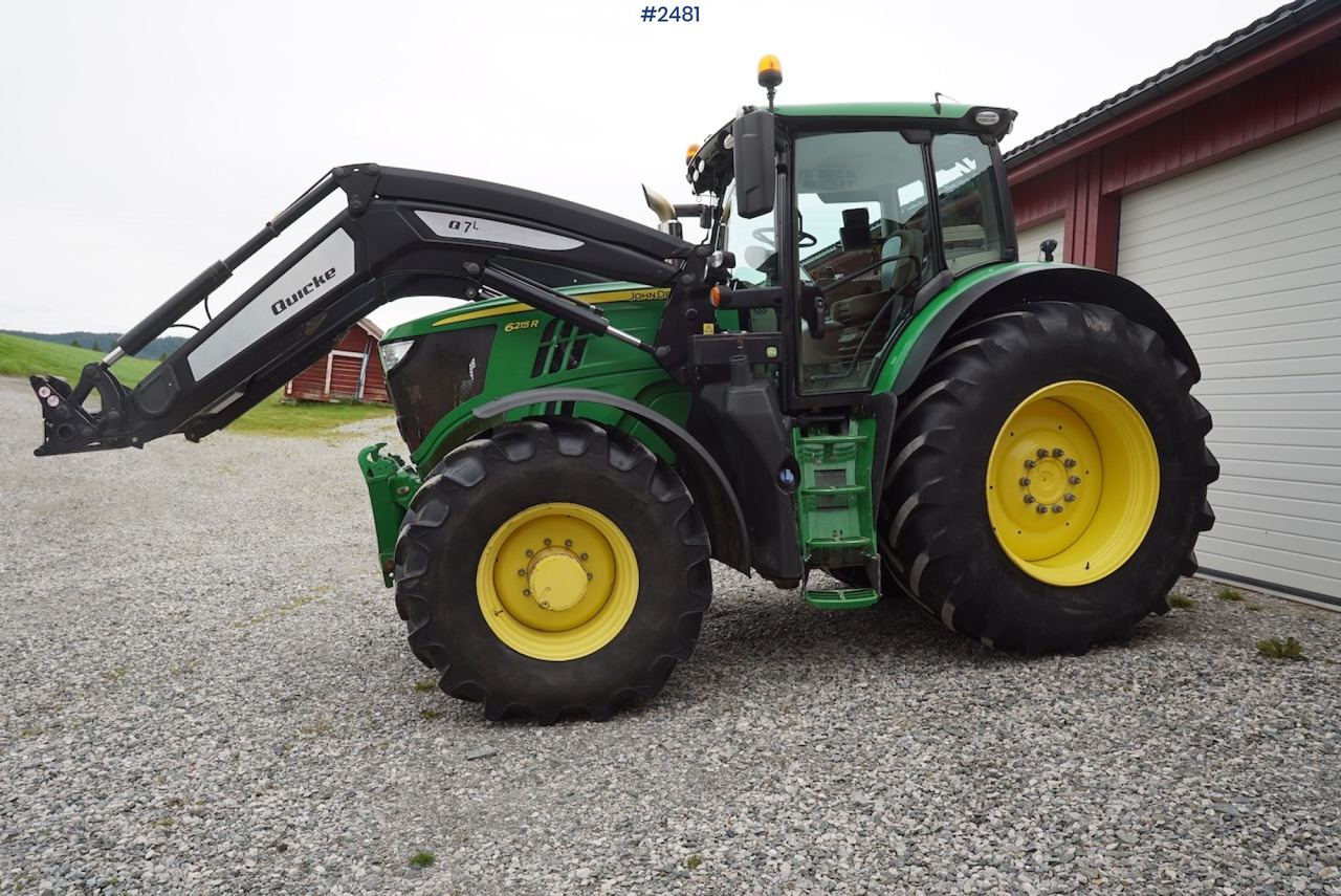 2017 John Deere 6215R w/Quicke loader and front hydraulics - Трактор: фото 1 2017 John Deere 6215R w/Quicke loader and front hydraulics - Трактор: фото 1
