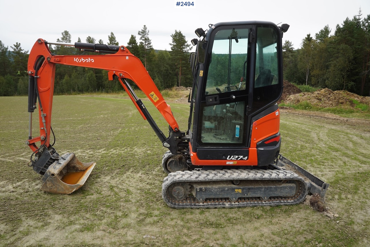 2018 Kubota U27-4 w/shear - Міні-екскаватор: фото 3 2018 Kubota U27-4 w/shear - Міні-екскаватор: фото 3