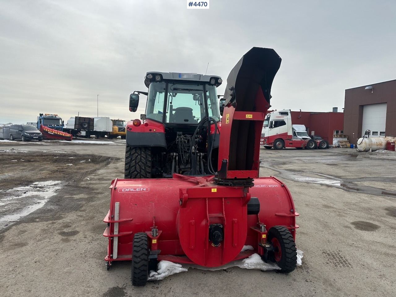 Трактор 2018 Massey Ferguson MF5713 S w/ 2020 Dalen snow blower: фото 10