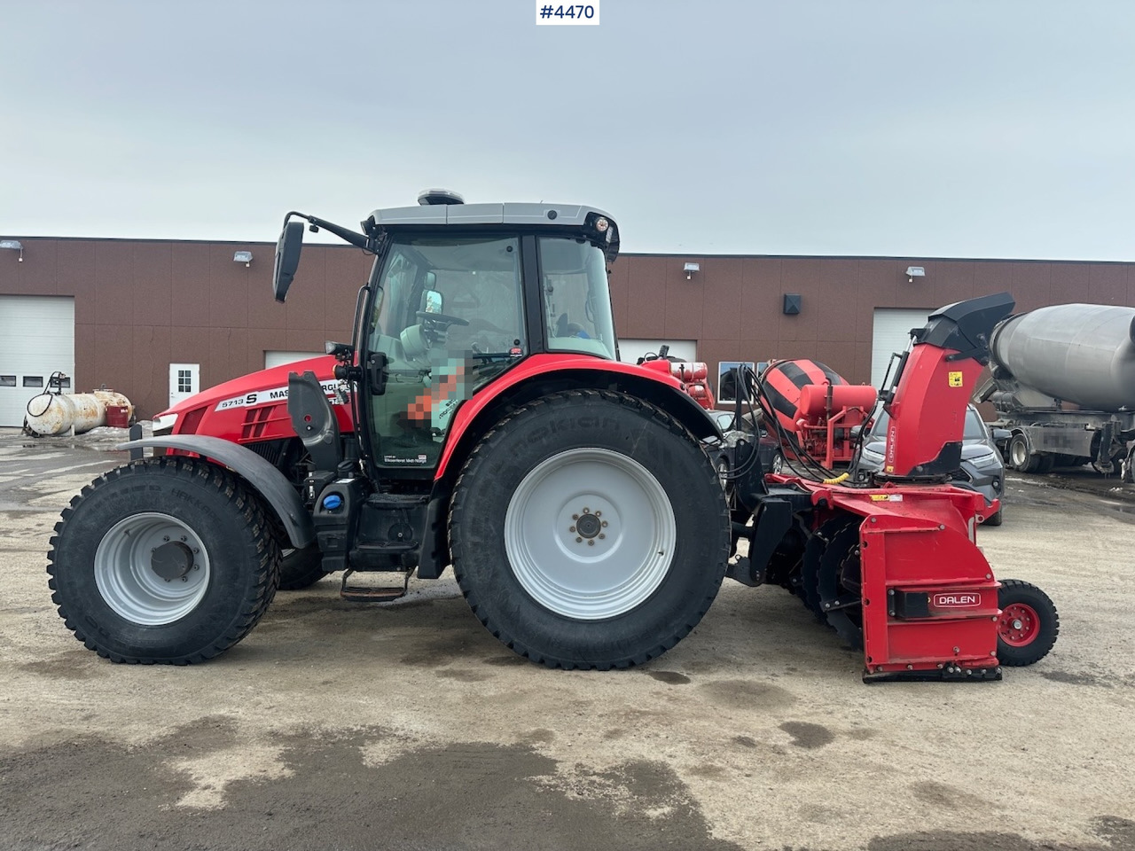 Трактор 2018 Massey Ferguson MF5713 S w/ 2020 Dalen snow blower: фото 7