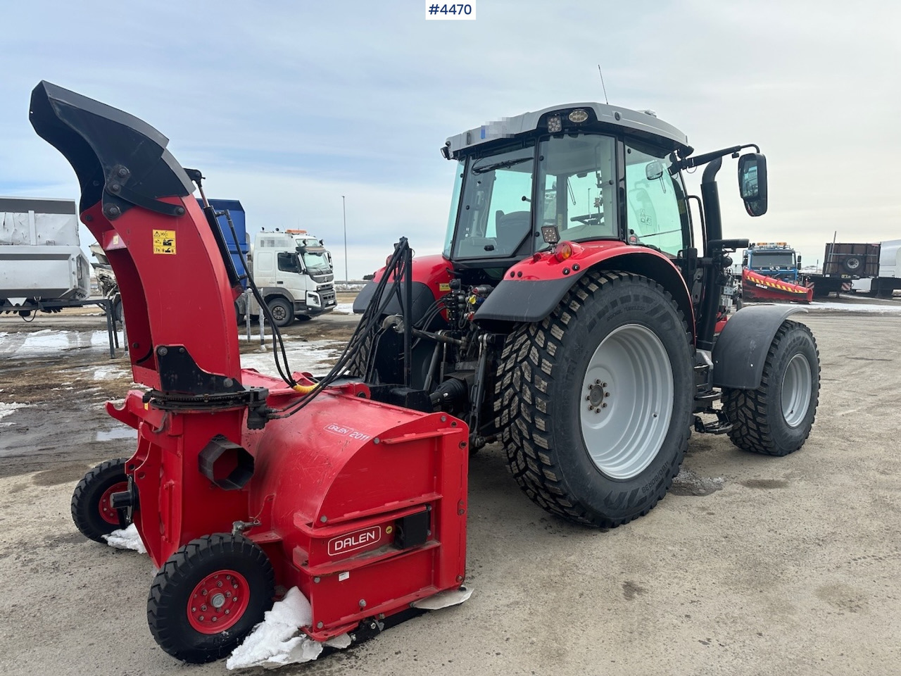 Трактор 2018 Massey Ferguson MF5713 S w/ 2020 Dalen snow blower: фото 6