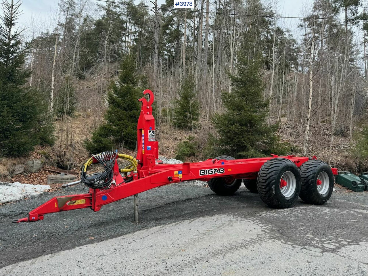 2022 Bigab 15-19 hook trailer - Низькорамна платформа причіп: фото 1 2022 Bigab 15-19 hook trailer - Низькорамна платформа причіп: фото 1