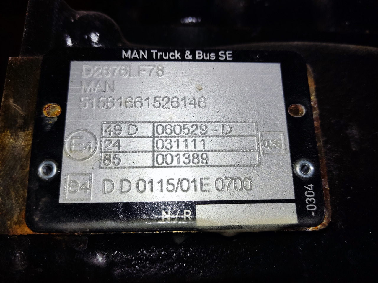 MAN Engine D2676LF78 - Двигун: фото 5 MAN Engine D2676LF78 - Двигун: фото 5