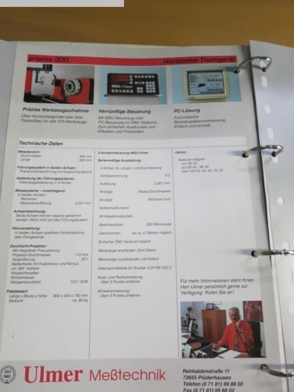 ULMER Praezisa 300 - Металообробний верстат: фото 3 ULMER Praezisa 300 - Металообробний верстат: фото 3