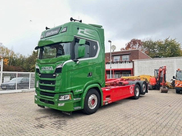 Scania S580 V8 MEILLER Abroller mit Lift+Lenkachse 6x2 - Гаковий мультиліфт вантажівка: фото 3 Scania S580 V8 MEILLER Abroller mit Lift+Lenkachse 6x2 - Гаковий мультиліфт вантажівка: фото 3