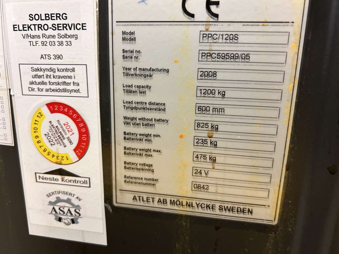 Вантажно-розвантажувальна техніка 2008 Plukktruck Atlet TempoPPC/1206: фото 8 Вантажно-розвантажувальна техніка 2008 Plukktruck Atlet TempoPPC/1206: фото 8