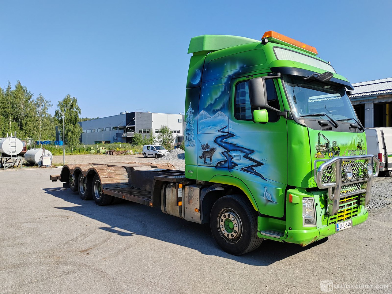 Volvo FH 64 R 13, 2008, Hämeenlinna - Бортова вантажівка/ Платформа: фото 3 Volvo FH 64 R 13, 2008, Hämeenlinna - Бортова вантажівка/ Платформа: фото 3