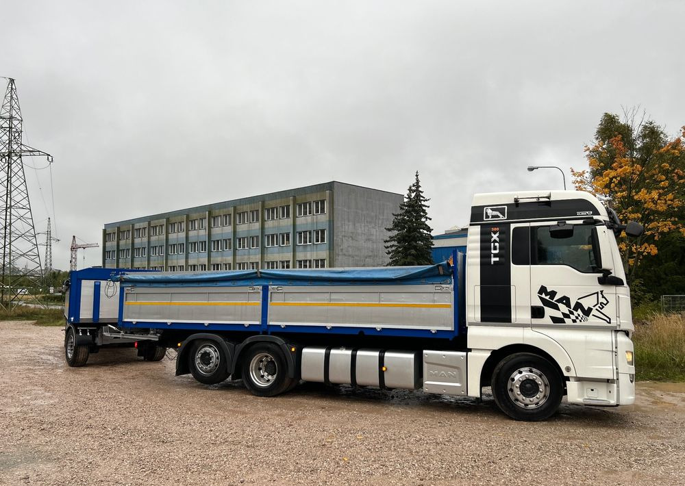 MAN TGX Tandem 1m burty TOP KOMPLET / ALUFELGI / zarejestrowany gotowy do pracy / przyczepa 18t / FULL OPCJA / 26.420 26.460 26.500 26.400 26.440 26.480 26.510 460 500 - Бортова вантажівка/ Платформа: фото 2 MAN TGX Tandem 1m burty TOP KOMPLET / ALUFELGI / zarejestrowany gotowy do pracy / przyczepa 18t / FULL OPCJA / 26.420 26.460 26.500 26.400 26.440 26.480 26.510 460 500 - Бортова вантажівка/ Платформа: фото 2