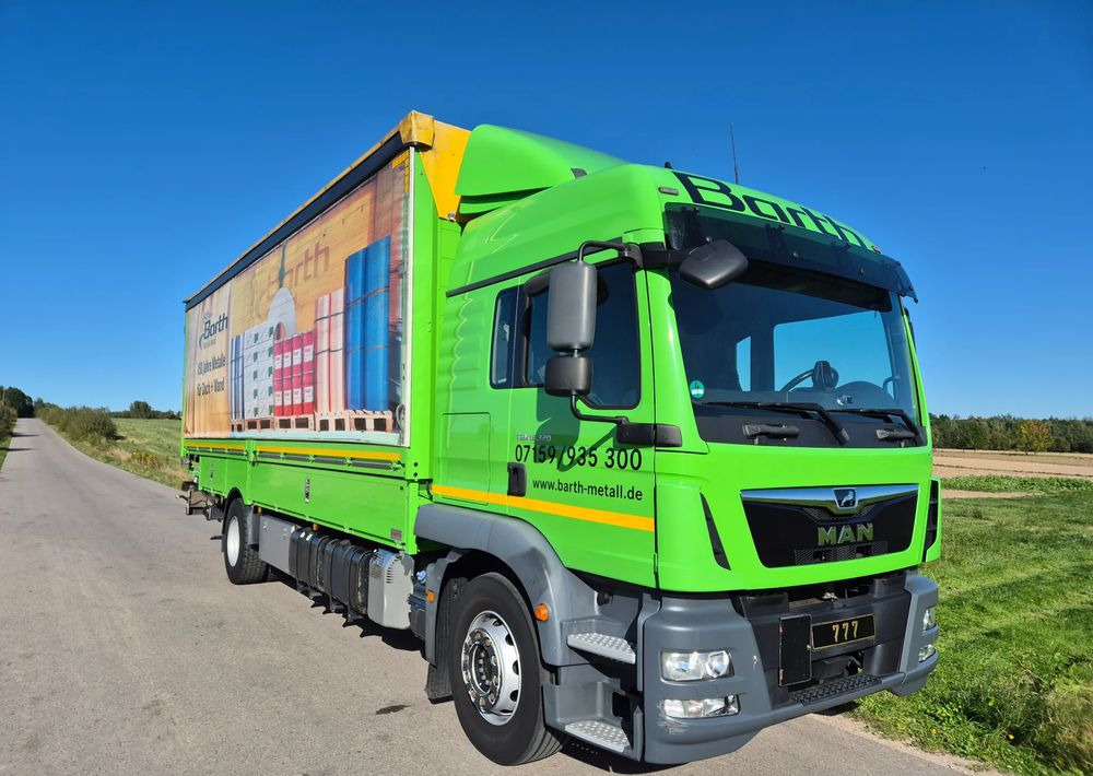 MAN Tgm 18.320 FULL SERWIS UNIKAT TOP ORYGINALNY PRZEBIEG z Niemiec AUTOMAT WINDA ACC Pirelli klima postojowa 18.250 18.290 15.250 15.290 15.320 - Тентована вантажівка: фото 1 MAN Tgm 18.320 FULL SERWIS UNIKAT TOP ORYGINALNY PRZEBIEG z Niemiec AUTOMAT WINDA ACC Pirelli klima postojowa 18.250 18.290 15.250 15.290 15.320 - Тентована вантажівка: фото 1