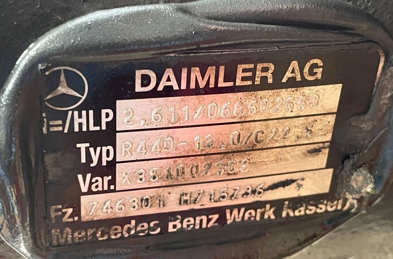Mercedes-Benz ACTROS MP 4 2,611 R440-13 truck - Задня вісь в категорії Вантажівки: фото 3 Mercedes-Benz ACTROS MP 4 2,611 R440-13 truck - Задня вісь в категорії Вантажівки: фото 3