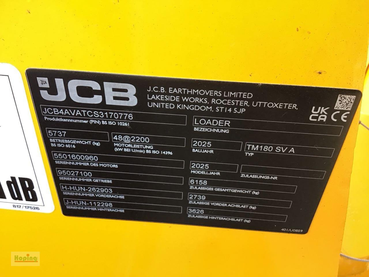 JCB TM180 AGRI - Телескопічний фронтальний навантажувач: фото 5 JCB TM180 AGRI - Телескопічний фронтальний навантажувач: фото 5