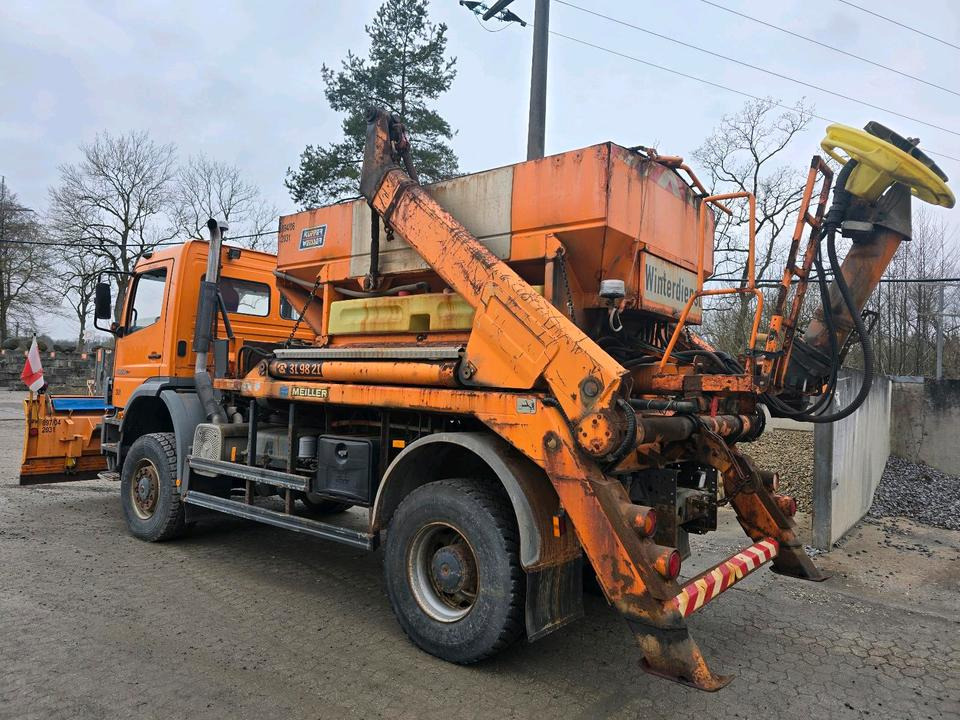 Mercedes-Benz Atego 1828 AK Absetzkipper Meiller Schmidt Schneepflug Küpper-Weisser Salzstreuer Allrad - Снігоприбиральна машина: фото 2 Mercedes-Benz Atego 1828 AK Absetzkipper Meiller Schmidt Schneepflug Küpper-Weisser Salzstreuer Allrad - Снігоприбиральна машина: фото 2