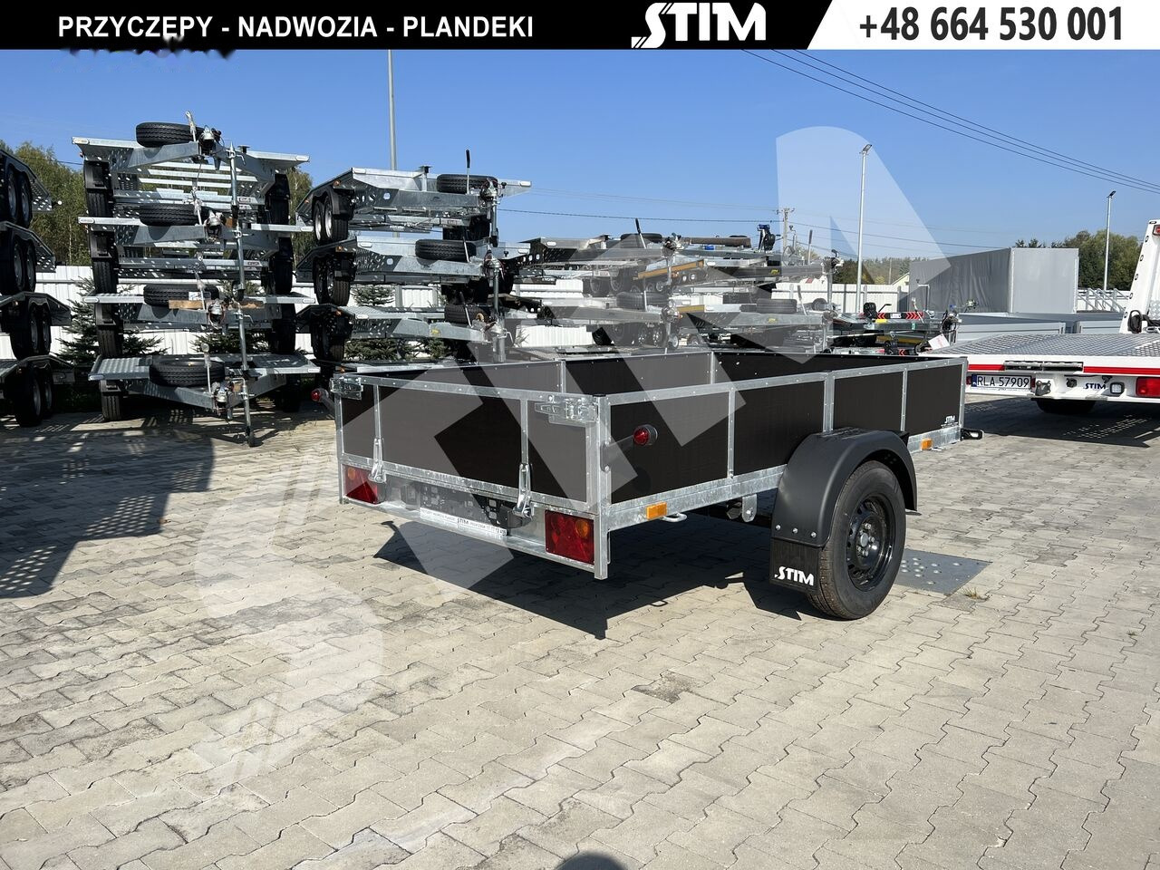 Stim S11-075/2615R + przednia burta otwierana - Причеп для легкових автомобілів: фото 2 Stim S11-075/2615R + przednia burta otwierana - Причеп для легкових автомобілів: фото 2
