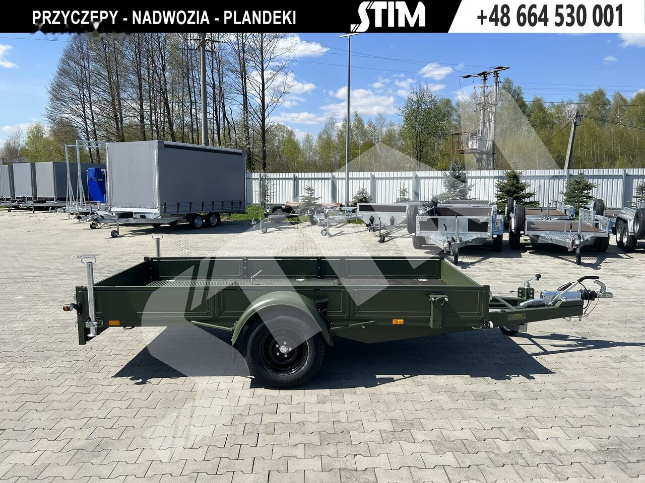 Stim S21-1,3/3515 (malowana proszkowo) - Бортовий причіп/ Платформа: фото 3 Stim S21-1,3/3515 (malowana proszkowo) - Бортовий причіп/ Платформа: фото 3