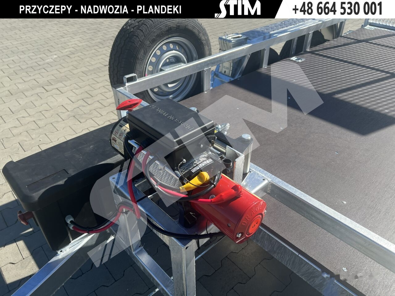 Новий Причіп для перевезення спецтехніки Stim S22/KP-KN/30-35 + wciągarka elektryczna: фото 14