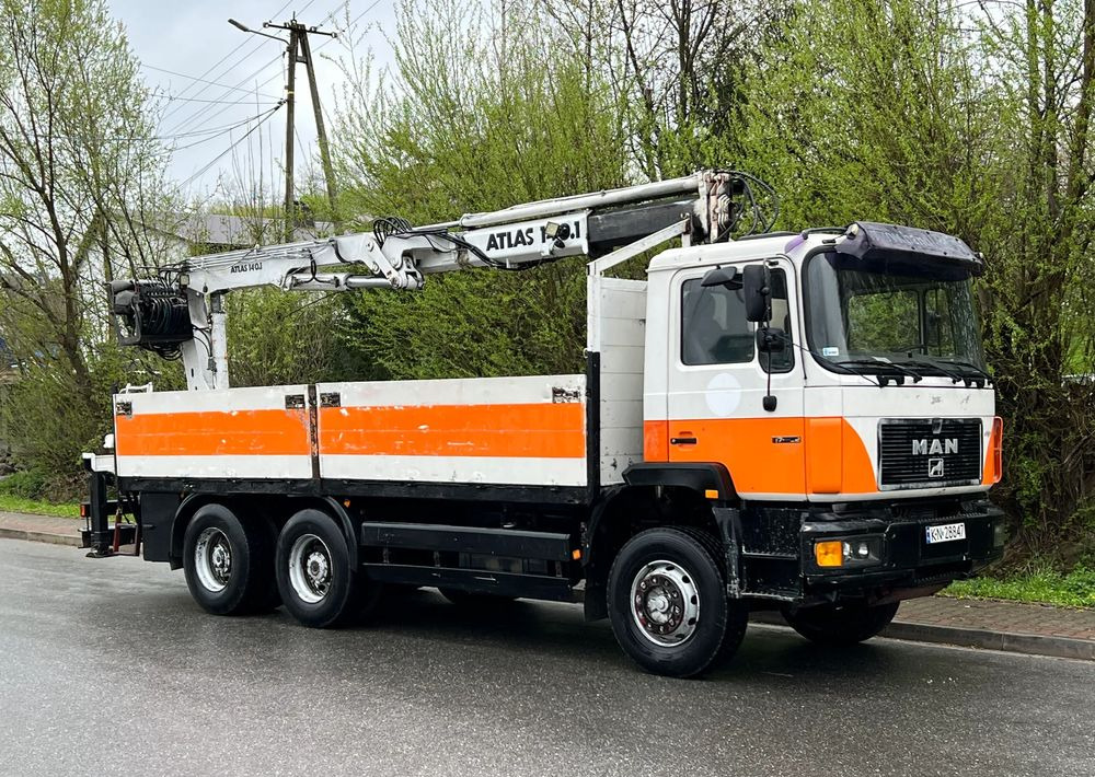 MAN 27-322 MAN 6x4 HDS ATLAS 140 - Бортова вантажівка/ Платформа, Вантажівка з маніпулятором: фото 1 MAN 27-322 MAN 6x4 HDS ATLAS 140 - Бортова вантажівка/ Платформа, Вантажівка з маніпулятором: фото 1