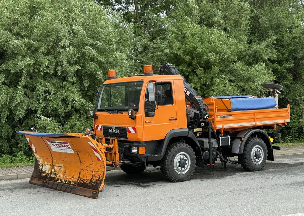 MAN * MAN LE 10.220 *Kiper Wywrotka * 4x4 * Pług Piaskarka * Zimowe Utrzymanie * Sprowadzony * HDS MKG * - Самоскид вантажівка: фото 1 MAN * MAN LE 10.220 *Kiper Wywrotka * 4x4 * Pług Piaskarka * Zimowe Utrzymanie * Sprowadzony * HDS MKG * - Самоскид вантажівка: фото 1