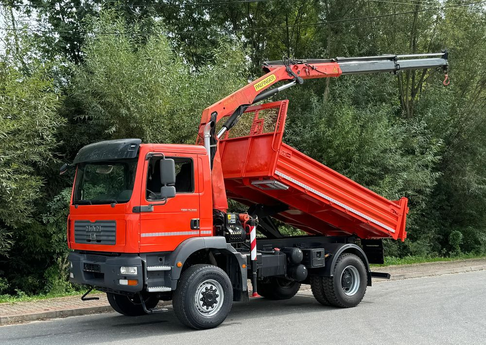 MAN TGM 18-280 MAN 4x4 HDS PALFINGER 105 KIPER WYWROTKA MEILLER BARDZO DOBRY STAN - Самоскид вантажівка: фото 1 MAN TGM 18-280 MAN 4x4 HDS PALFINGER 105 KIPER WYWROTKA MEILLER BARDZO DOBRY STAN - Самоскид вантажівка: фото 1