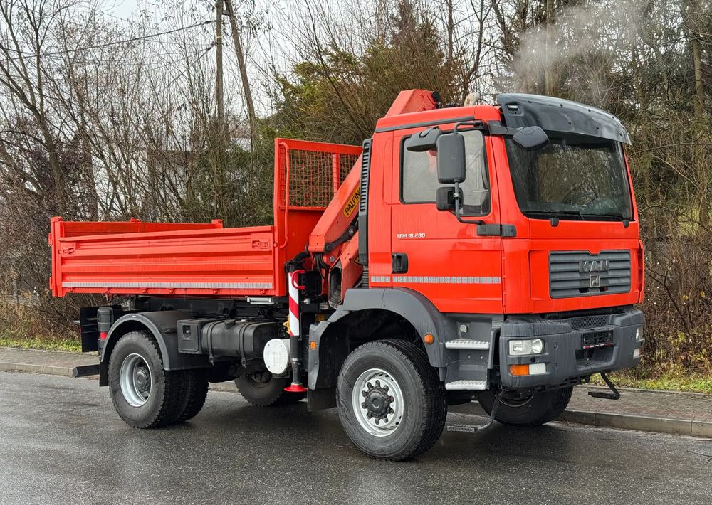 MAN * TGM 18-280 MAN 4x4 HDS Palfinger PK10500 * Kiper Wywrotka * Bardzo Dobry Stan - Самоскид вантажівка: фото 2 MAN * TGM 18-280 MAN 4x4 HDS Palfinger PK10500 * Kiper Wywrotka * Bardzo Dobry Stan - Самоскид вантажівка: фото 2