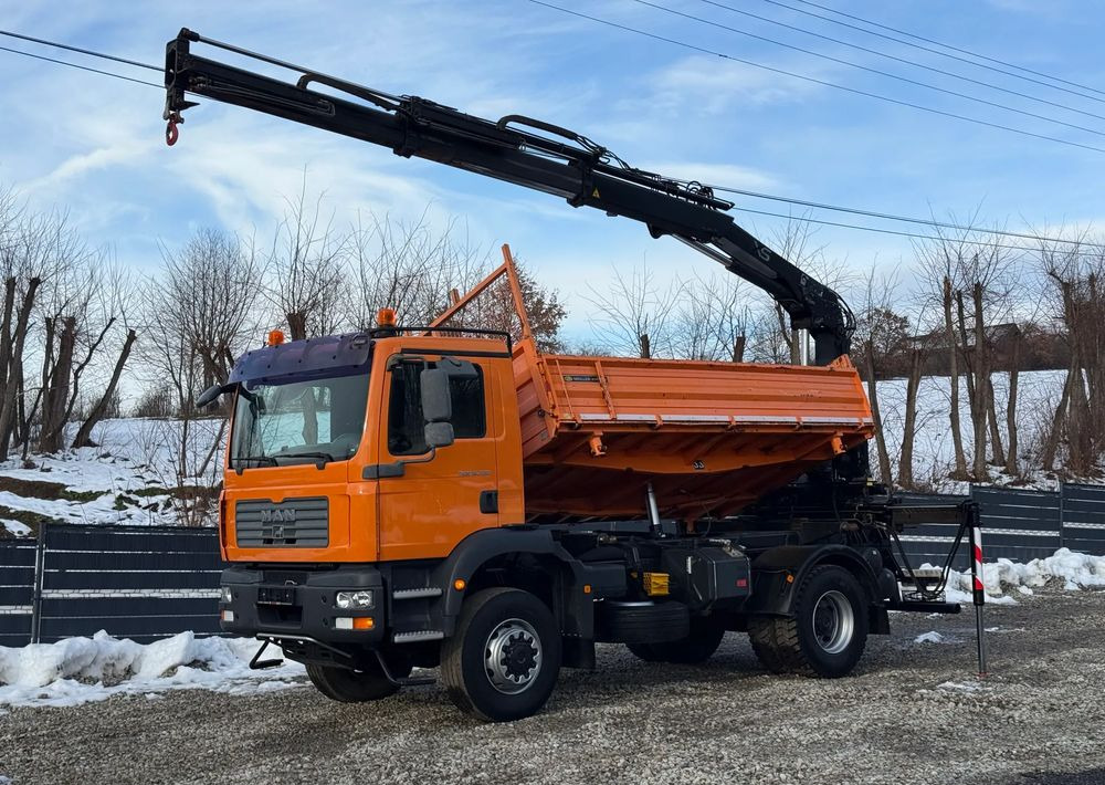 MAN * TGM 18-330 MAN 4x4 HDS Hiab 122 * Kiper Wywrotka * Bardzo Dobry Stan - Самоскид вантажівка: фото 1 MAN * TGM 18-330 MAN 4x4 HDS Hiab 122 * Kiper Wywrotka * Bardzo Dobry Stan - Самоскид вантажівка: фото 1