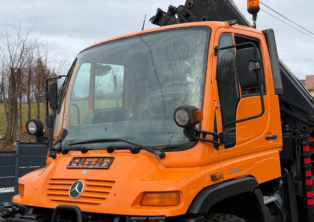 Mercedes-Benz * Mercedes Unimog U 400 * HDS HIAB 166 * Specjalny * Energetyka * Kosz do HDS * Stan Idealny - Бортова вантажівка/ Платформа, Вантажівка з маніпулятором: фото 4 Mercedes-Benz * Mercedes Unimog U 400 * HDS HIAB 166 * Specjalny * Energetyka * Kosz do HDS * Stan Idealny - Бортова вантажівка/ Платформа, Вантажівка з маніпулятором: фото 4