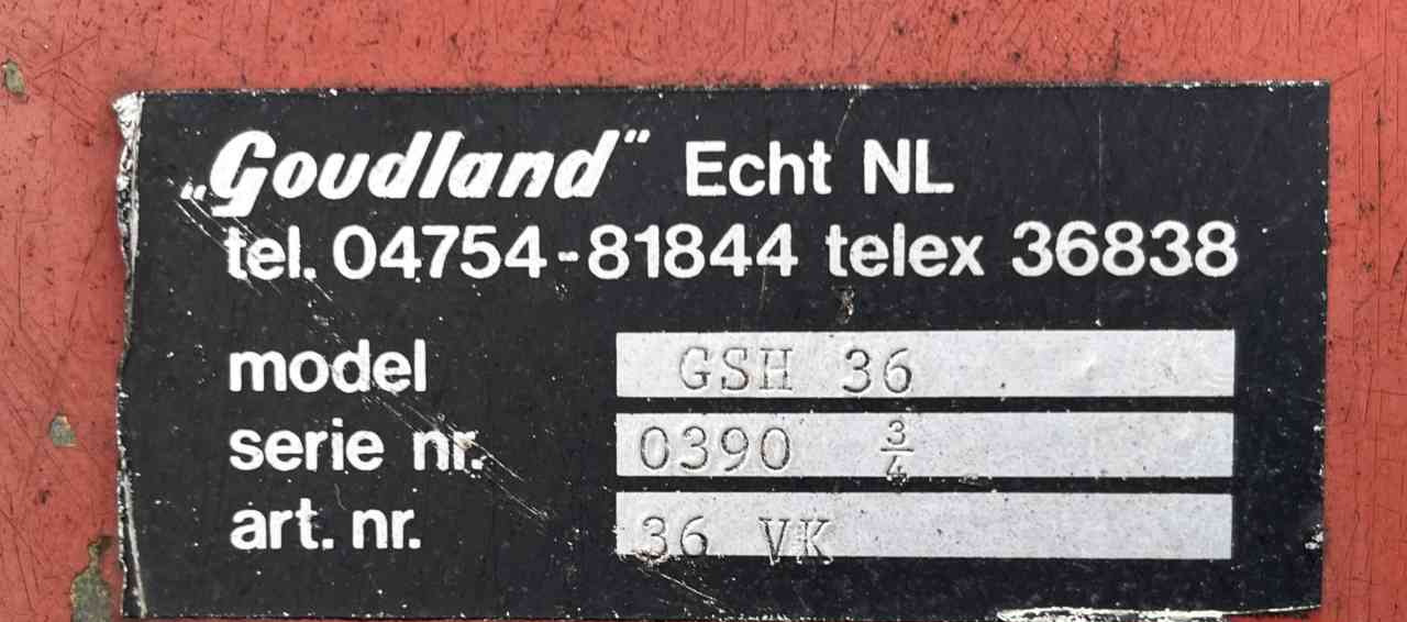 Goudland GSH 36 Schijveneg grondbewerking. - Дисковий культиватор: фото 3 Goudland GSH 36 Schijveneg grondbewerking. - Дисковий культиватор: фото 3