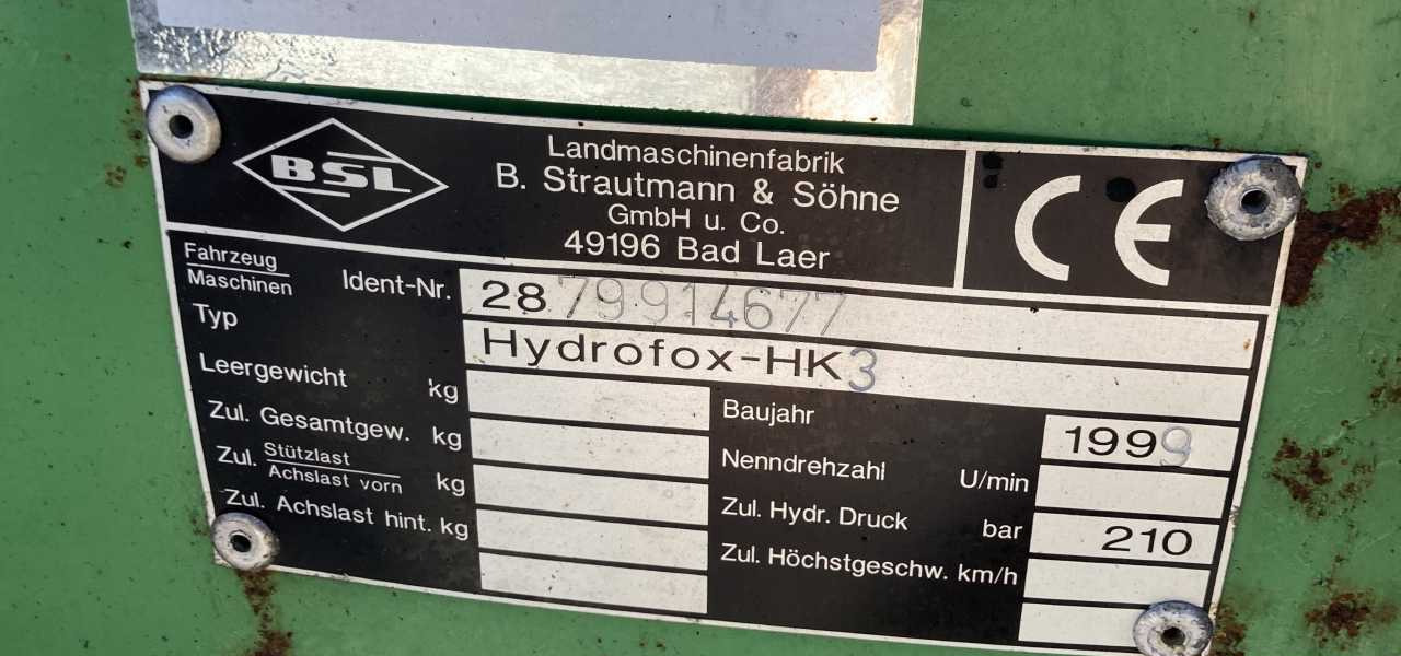 Strautmann Hydrofox HK3 kuilsnijder kuilvoersnijder U snijder voermachines - Техніка для силосу: фото 5 Strautmann Hydrofox HK3 kuilsnijder kuilvoersnijder U snijder voermachines - Техніка для силосу: фото 5